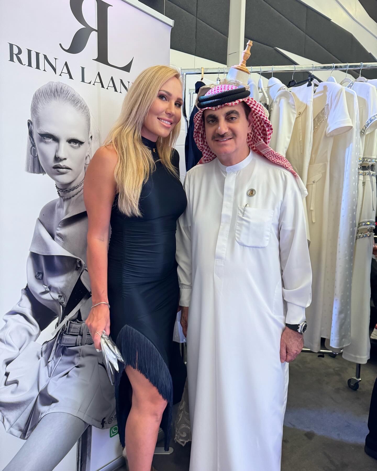 Riina Laanetu esitles spetsiaalselt Dubai ja Lähis-Ida turule suunatud kollektsiooni, millele lisasid müstilisust ja isikupära Lähis-Idale iseloomulikud peakatt